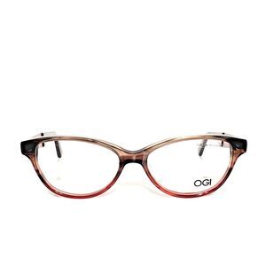 Women's OGI Gray Fade Blush Cat Eye Frames Made In Japan-Free Case Included!